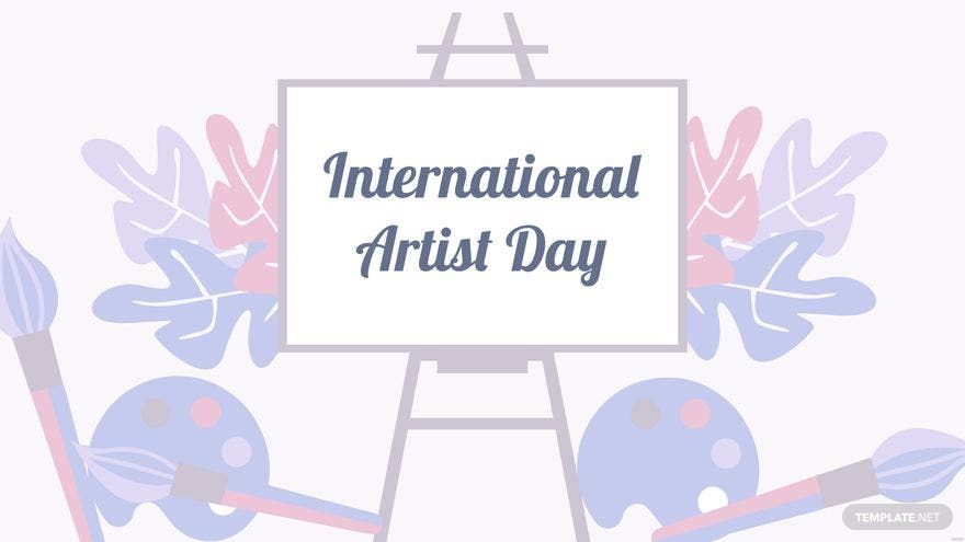 Free International Artist’s Day Design Background