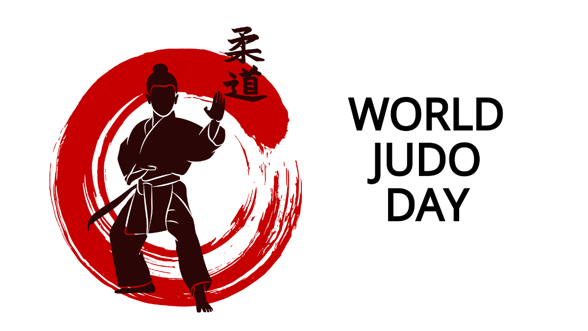 Free World Judo Day Background Template