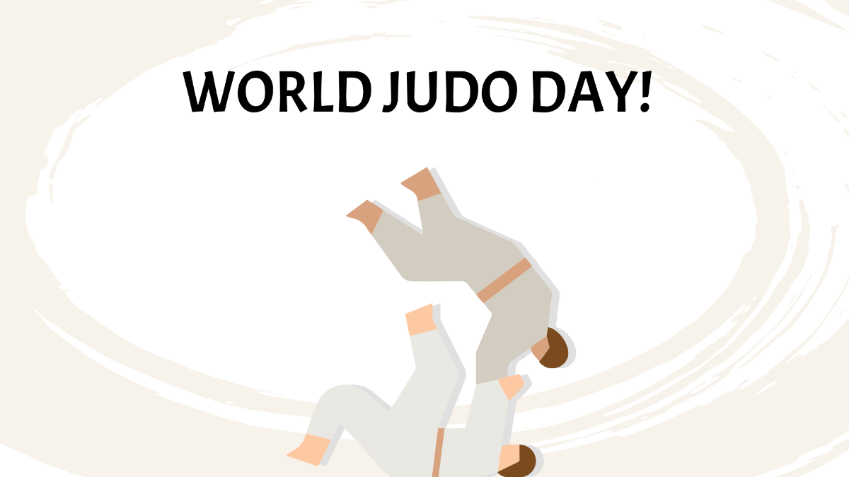 High Resolution World Judo Day Background Template