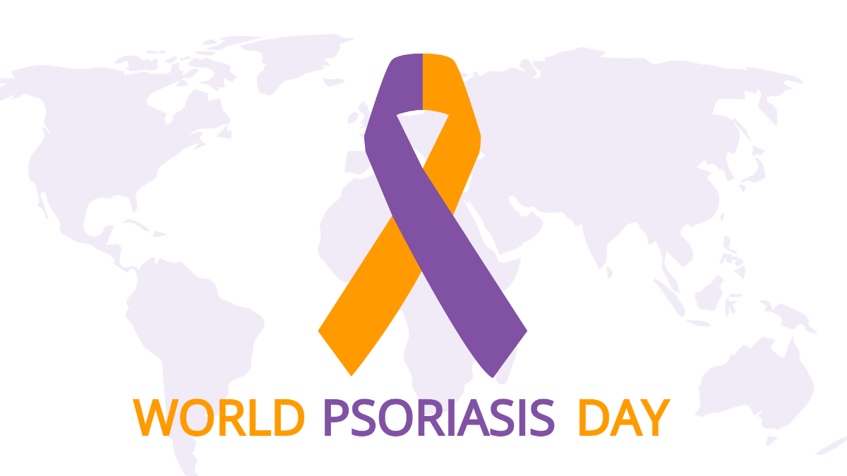 Free World Psoriasis Day Background Template