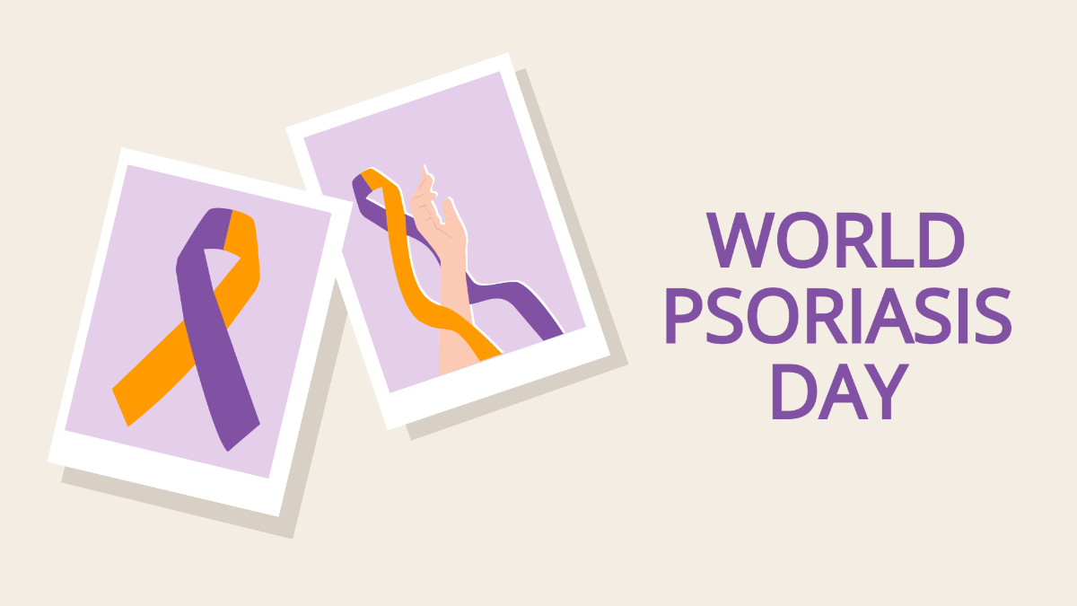 Free World Psoriasis Day Photo Background Template