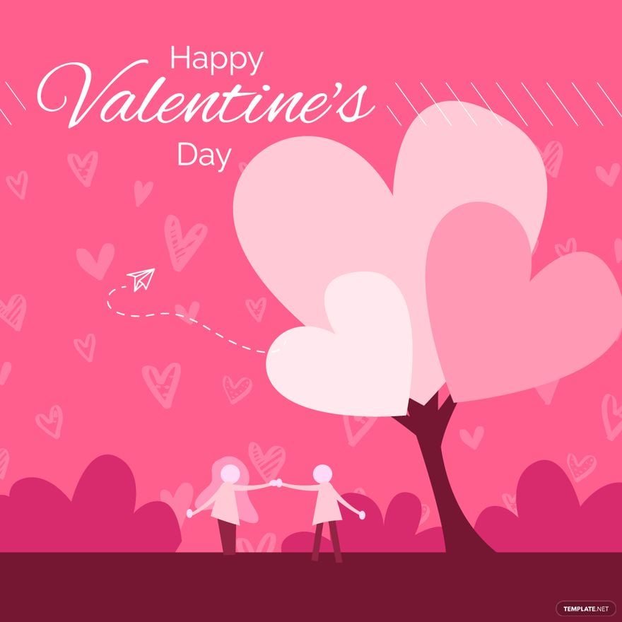 Happy Valentine's Day Illustration