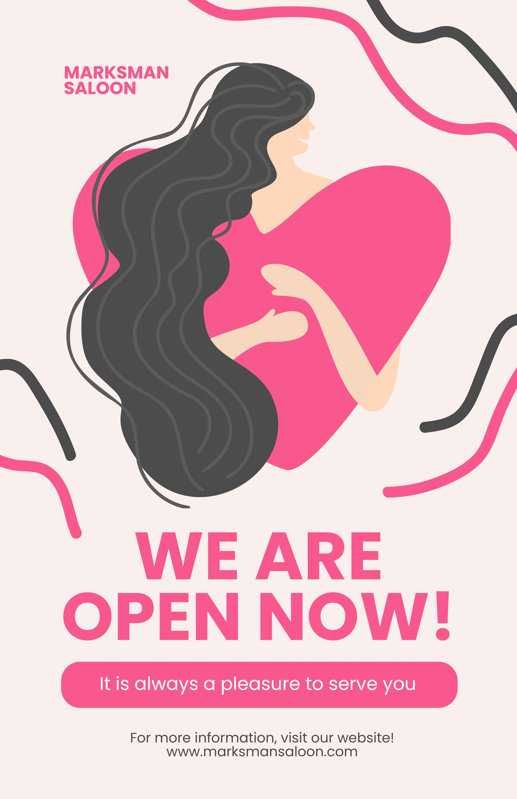 We Are Open Now Poster in Word, Illustrator, PSD, EPS, SVG, PNG, JPEG