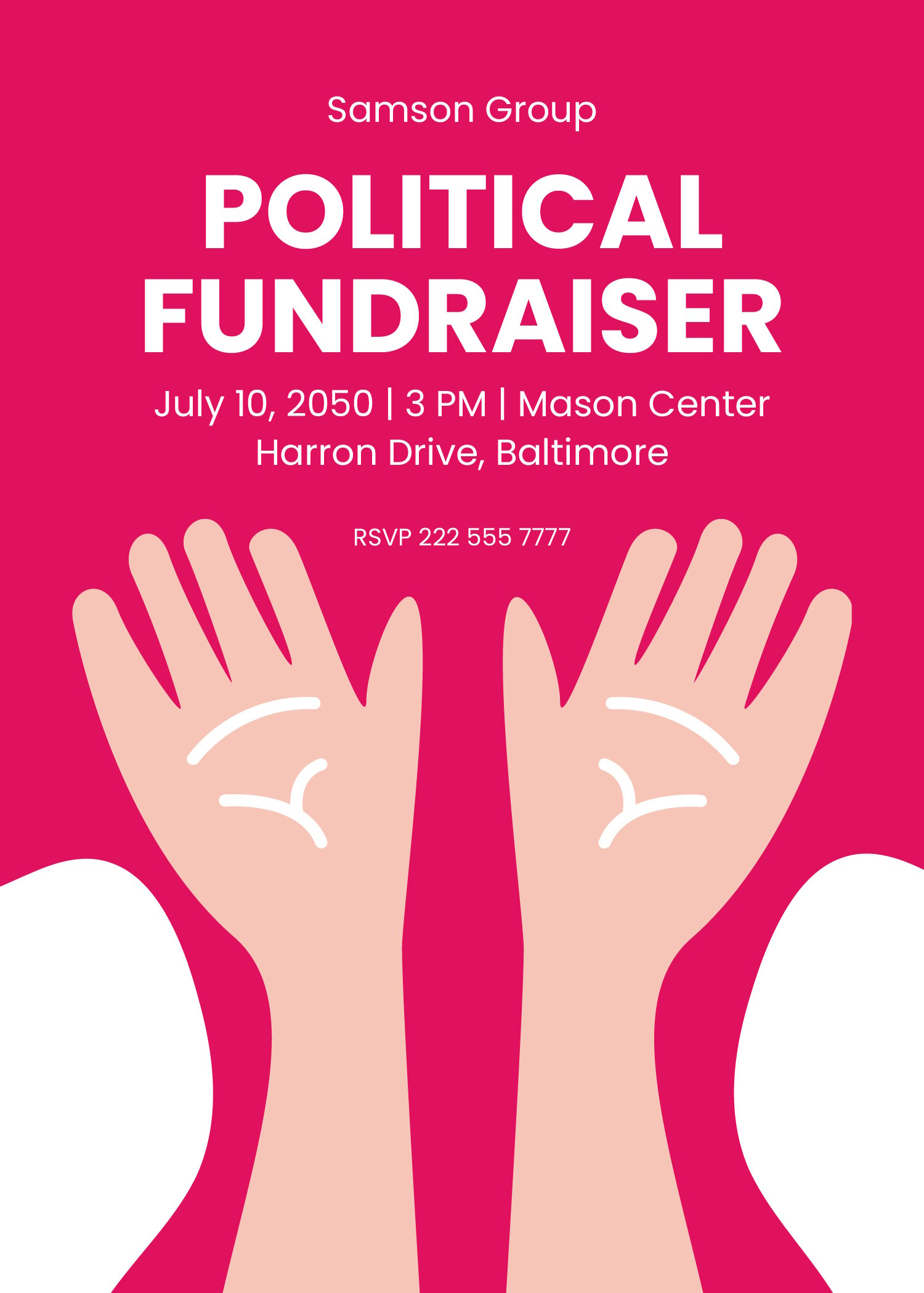 Political Fundraising Invitation Template