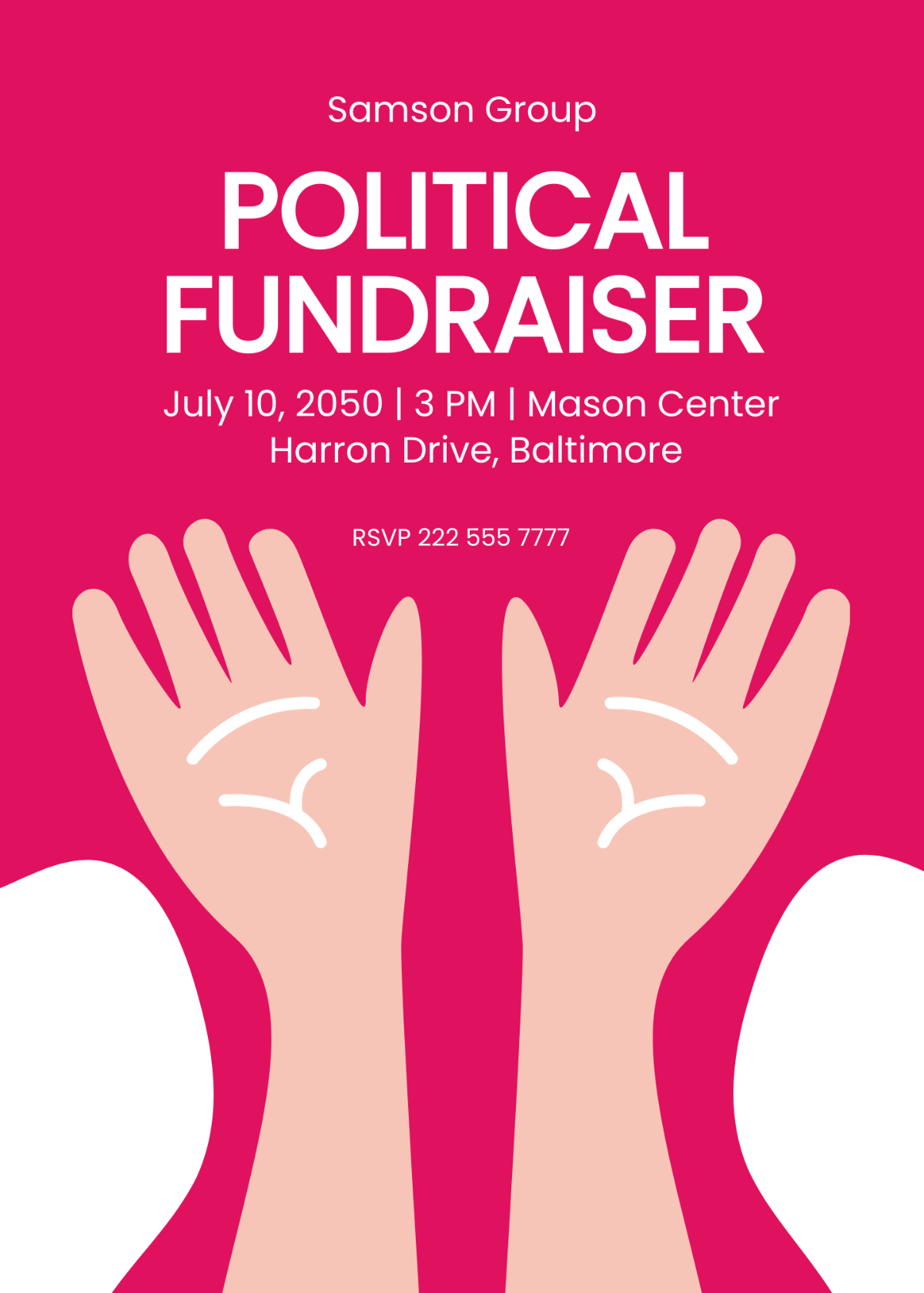 Political Fundraising Invitation Template