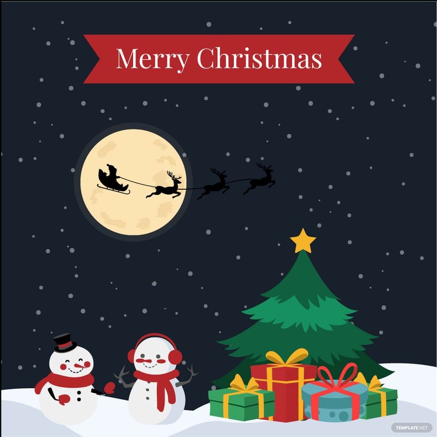 Free Happy Christmas Eve Vector in Illustrator, PSD, EPS, SVG, JPG, PNG