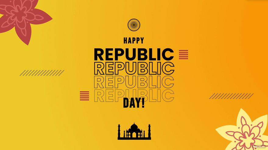 Republic Day Zoom Background Template - Edit Online & Download Example ...