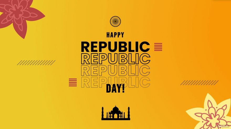 Republic Day Gradient Background in PDF, Illustrator, PSD, EPS, SVG, JPG, PNG