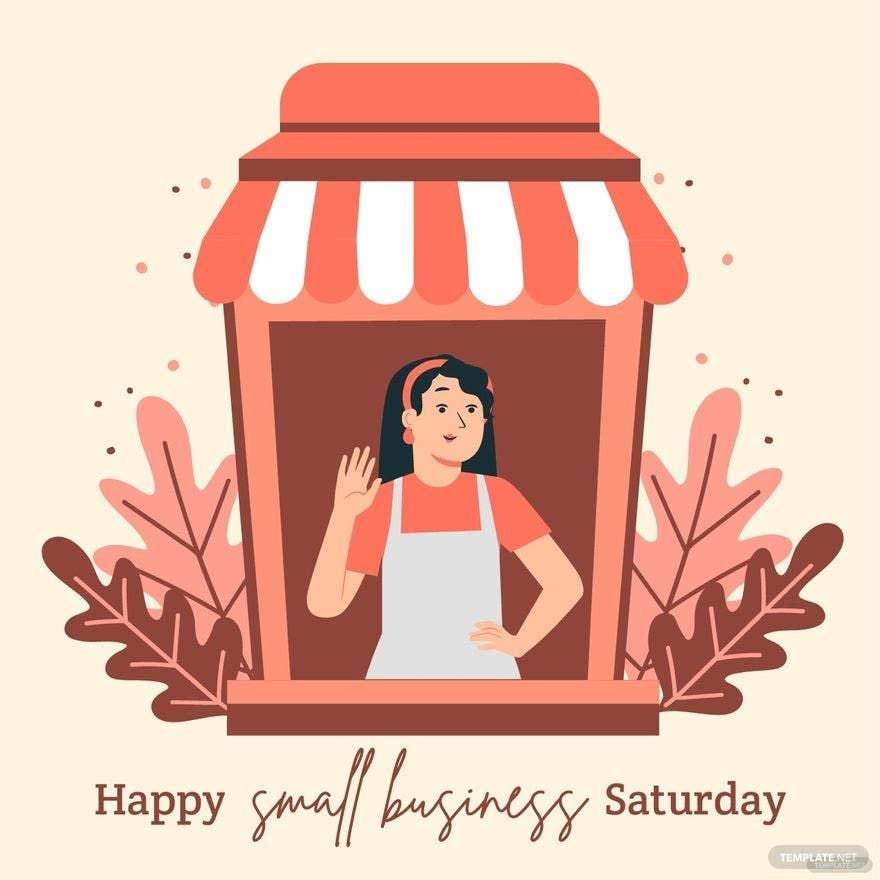 Happy Small Business Saturday Vector in Illustrator, PSD, EPS, SVG, JPG, PNG