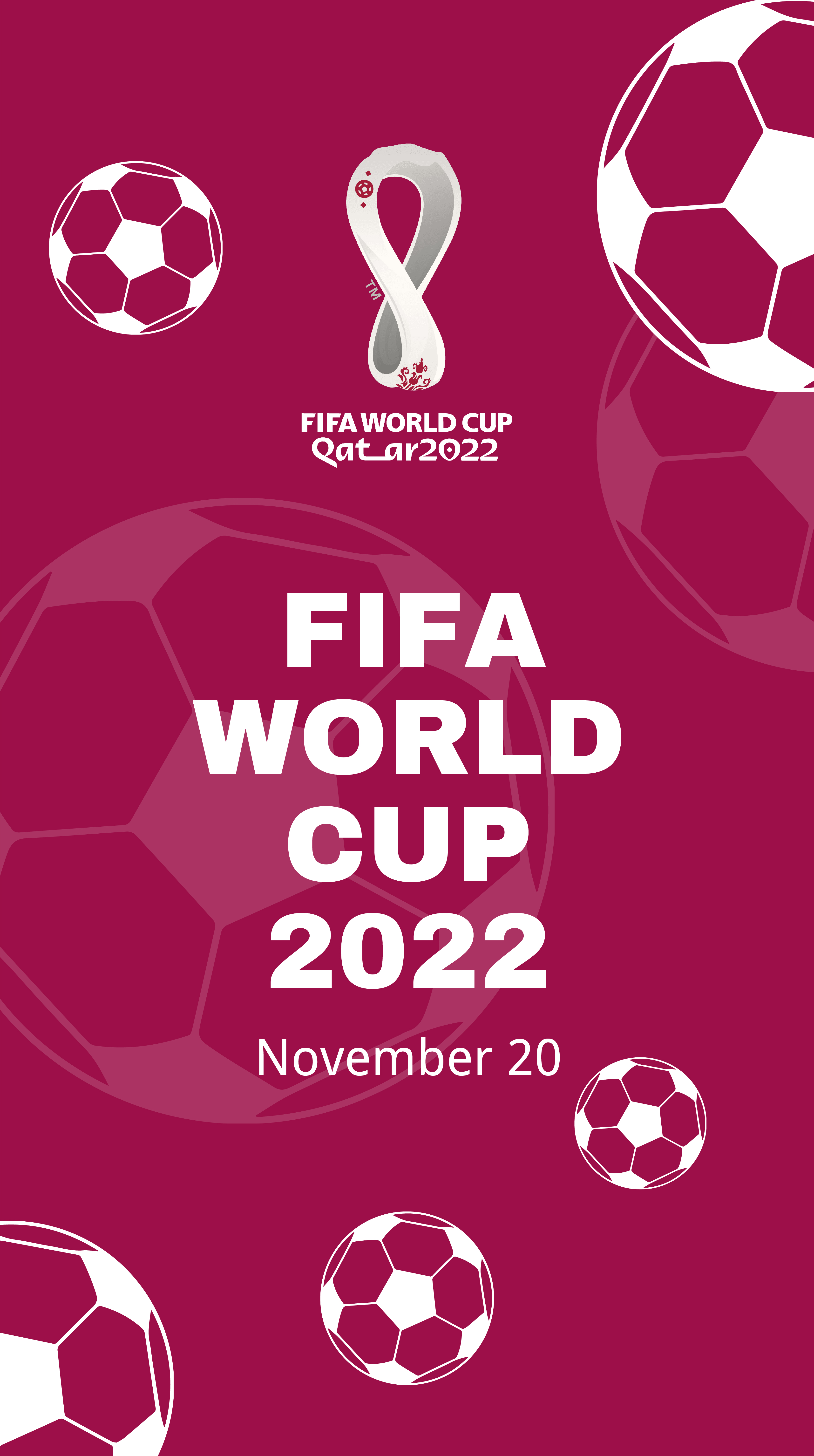 Fifa Wall Cup 2022 Qatar Log Banner Poster Sticker Sale Background