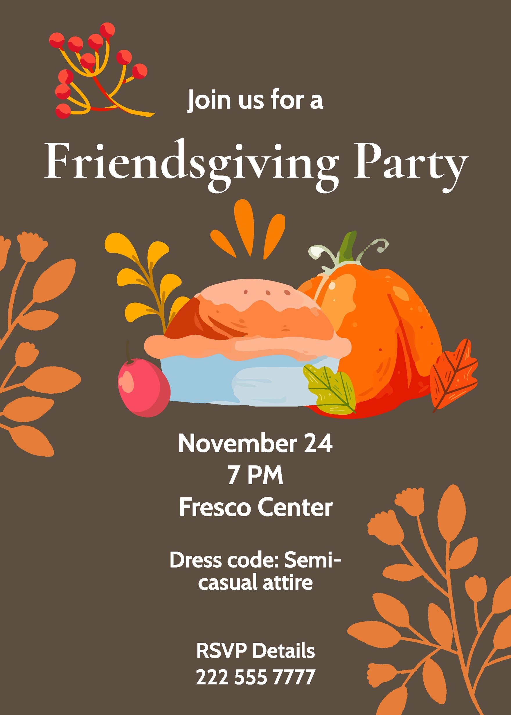 Friendsgiving Party Invitation