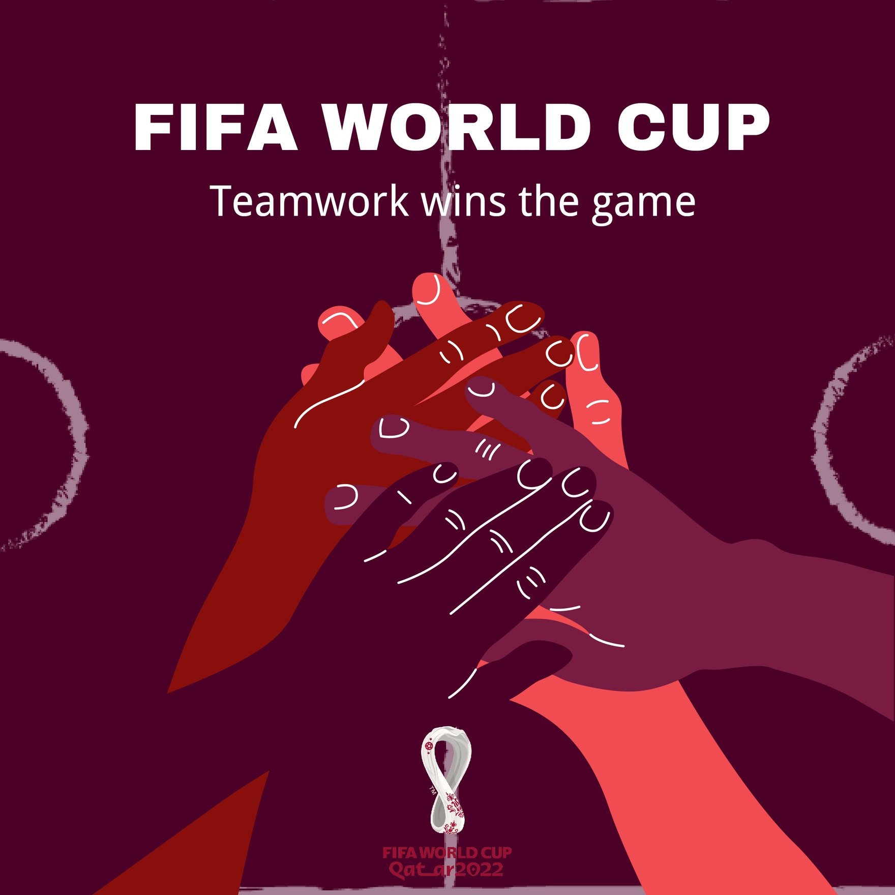 World Cup 2022 Whatsapp post in Illustrator, PSD, EPS, SVG, JPG, PNG