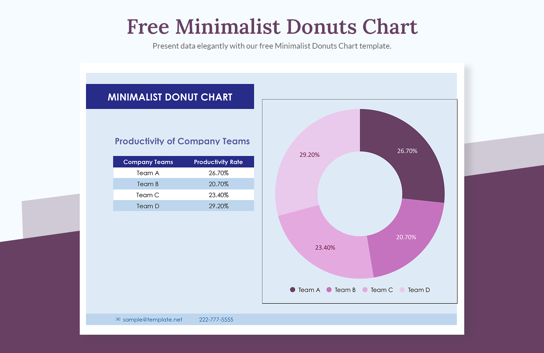 Free Minimalist Donuts Chart