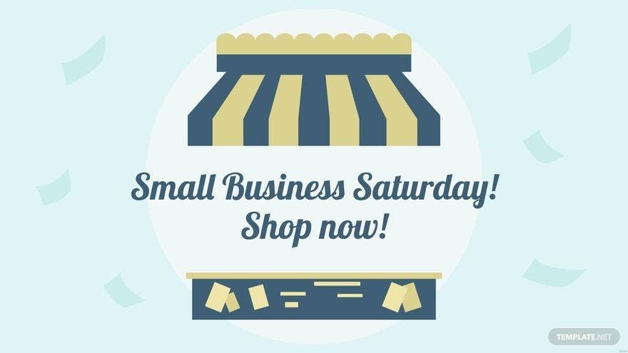 Small Business Saturday Flyer Background