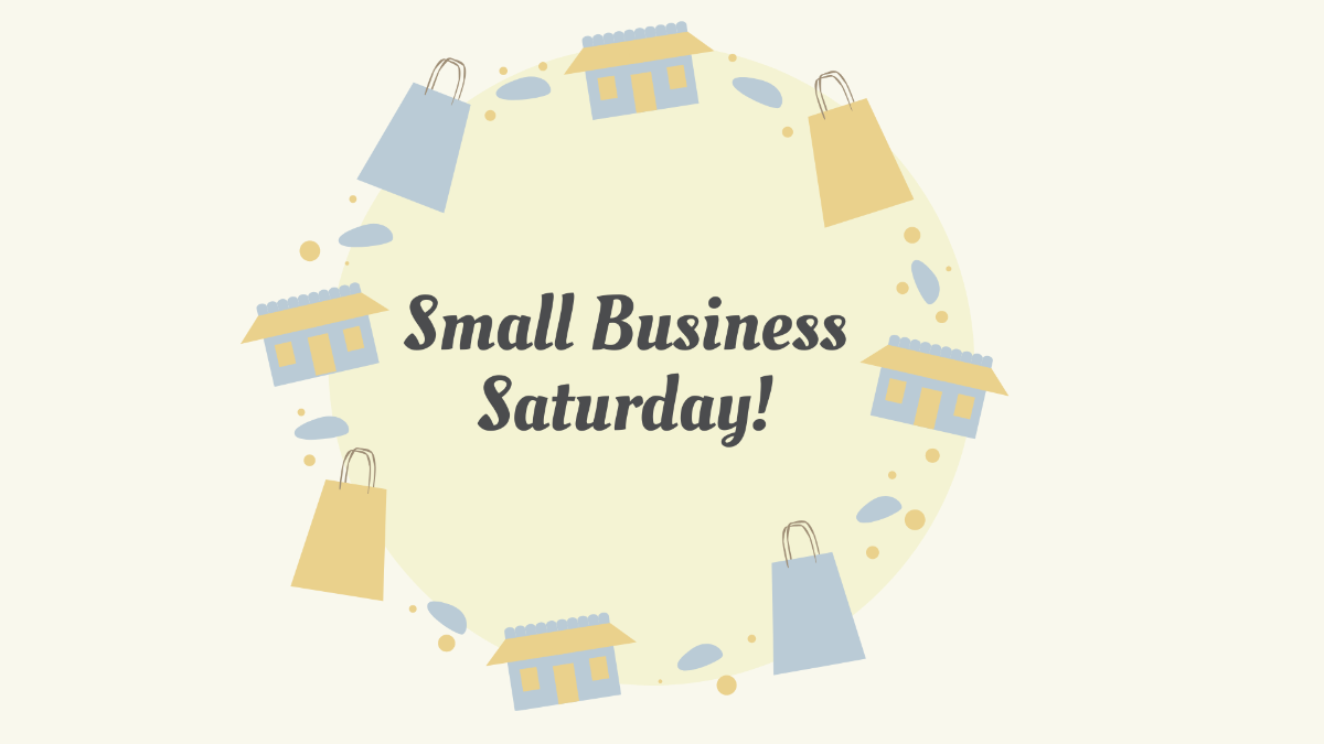 Small Business Saturday Image Background Template