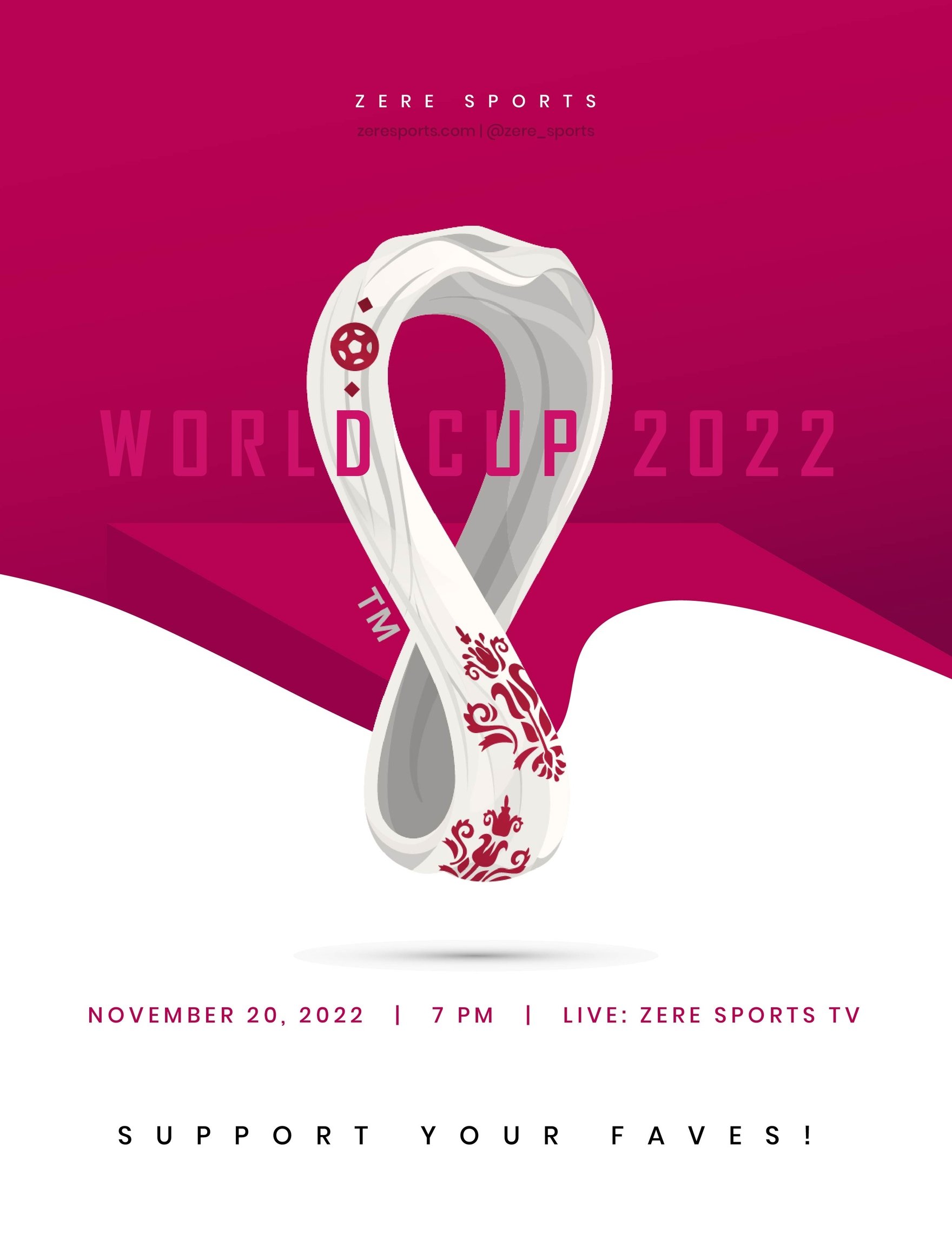 World Cup 2022 Advertising Flyer