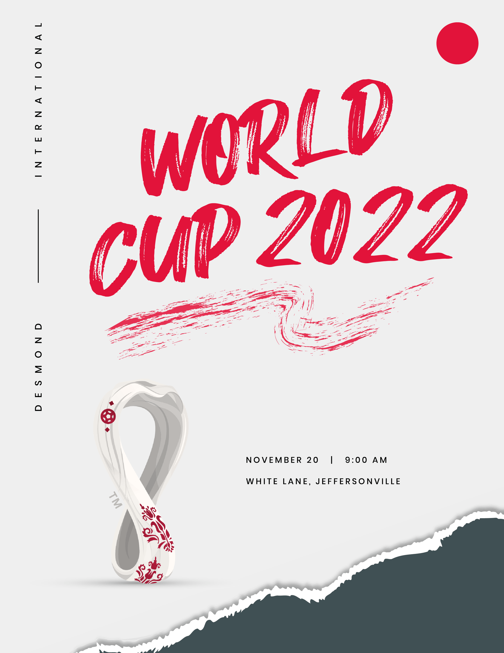 World Cup 2022 Event Flyer