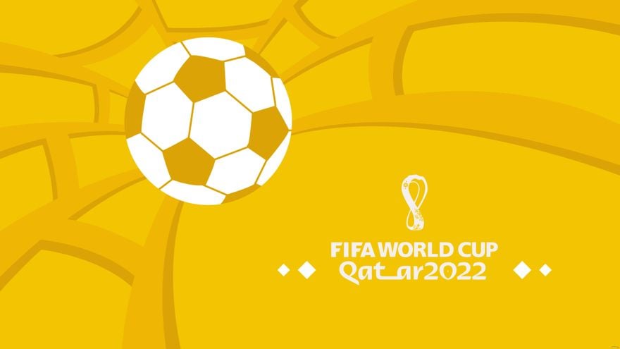 World Cup 2022 Yellow Background