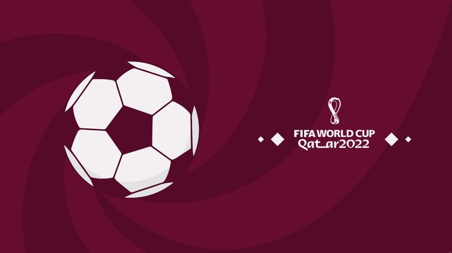 Free World Cup 2022 Red Background - Download in PDF, Illustrator
