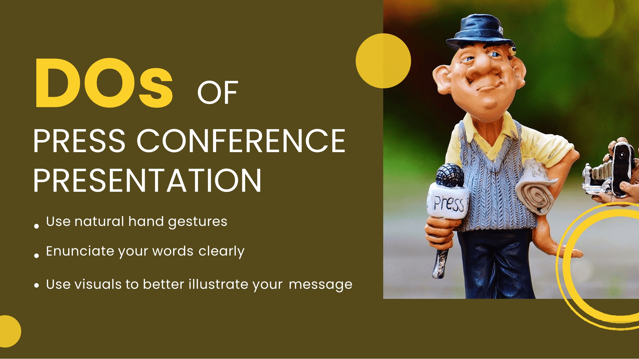 Free Press Conference Presentation Template to Edit Online
