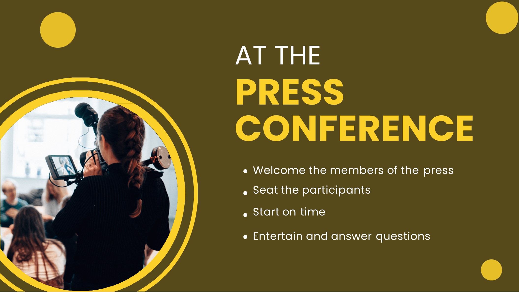 Free Press Conference Presentation Template to Edit Online