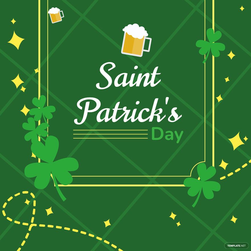 Free St. Patrick's Day Sign Vector in Illustrator, PSD, EPS, SVG, JPG, PNG