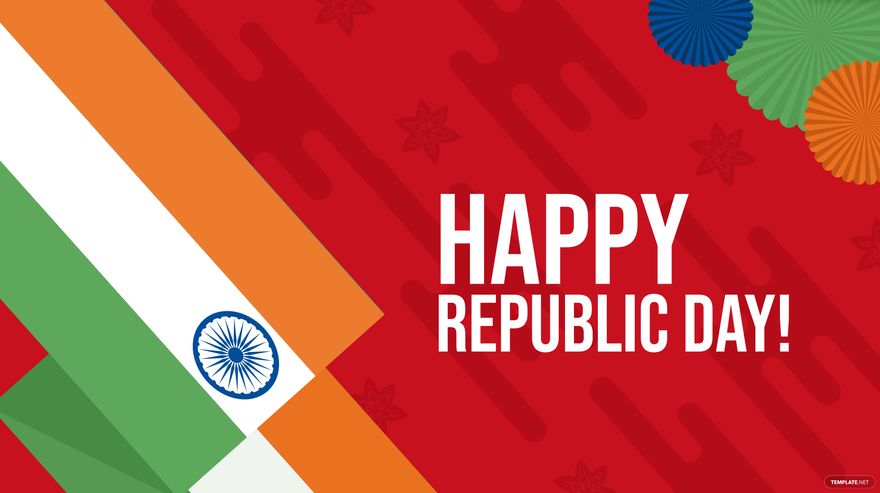 Free Republic Day Red Background