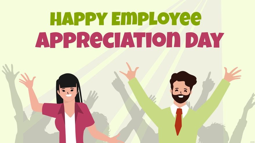 Free Happy Employee Appreciation Day Background in PDF, Illustrator, PSD, EPS, SVG, JPG, PNG
