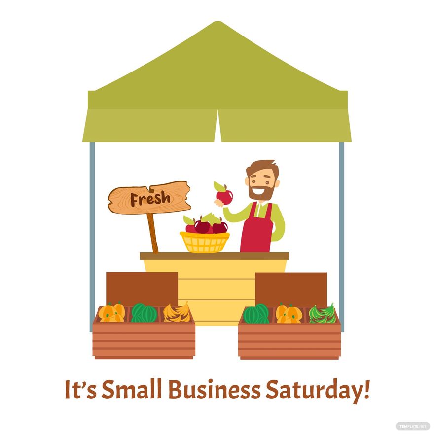 Free Small Business Saturday Poster Vector Download in Illustrator