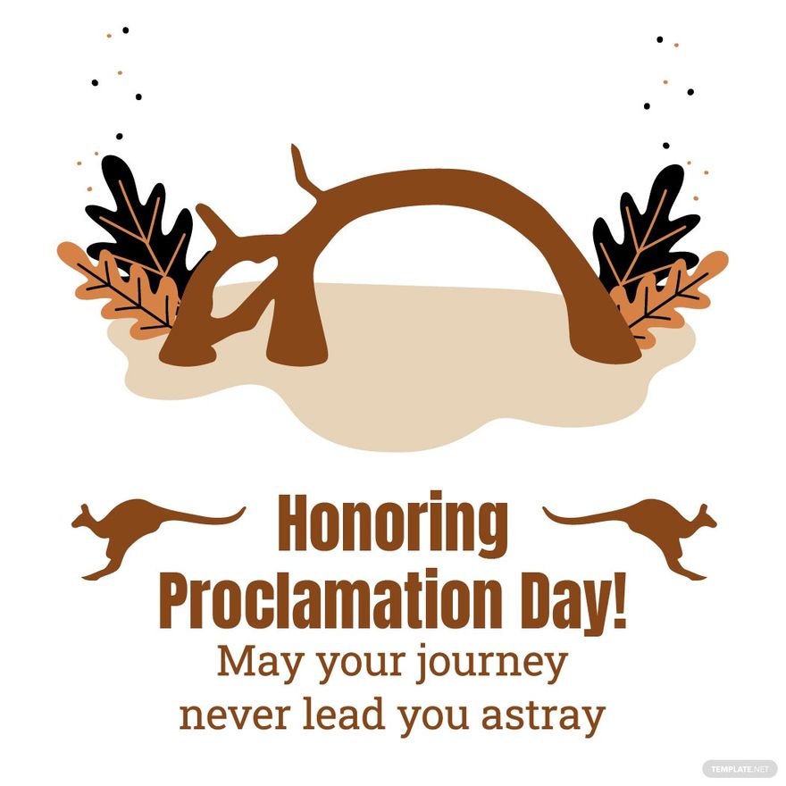 Proclamation Day Wishes Vector