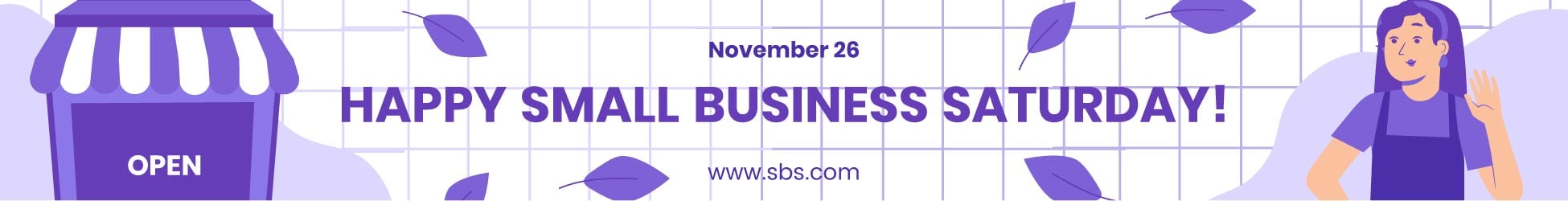 Small Business Saturday Website Banner