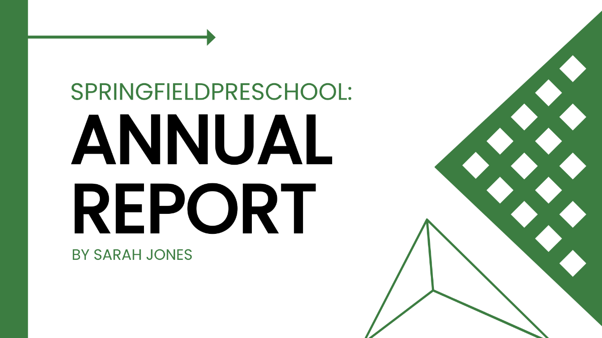 Annual Report Presentation Template