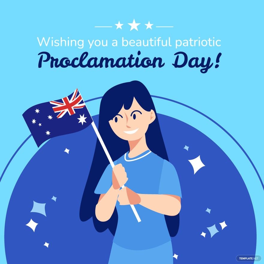 Proclamation Day Greeting Card Vector