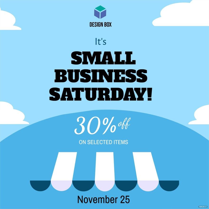 Free Small Business Saturday Poster Vector in Illustrator, PSD, EPS, SVG, JPG, PNG