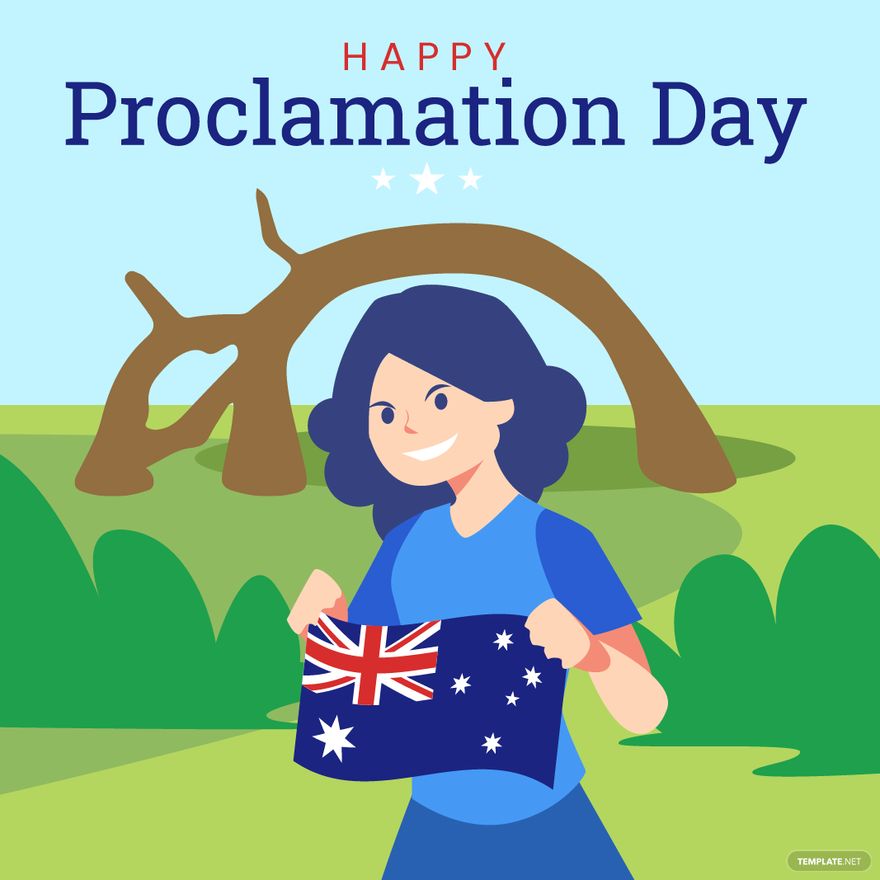 Free Happy Proclamation Day Illustration