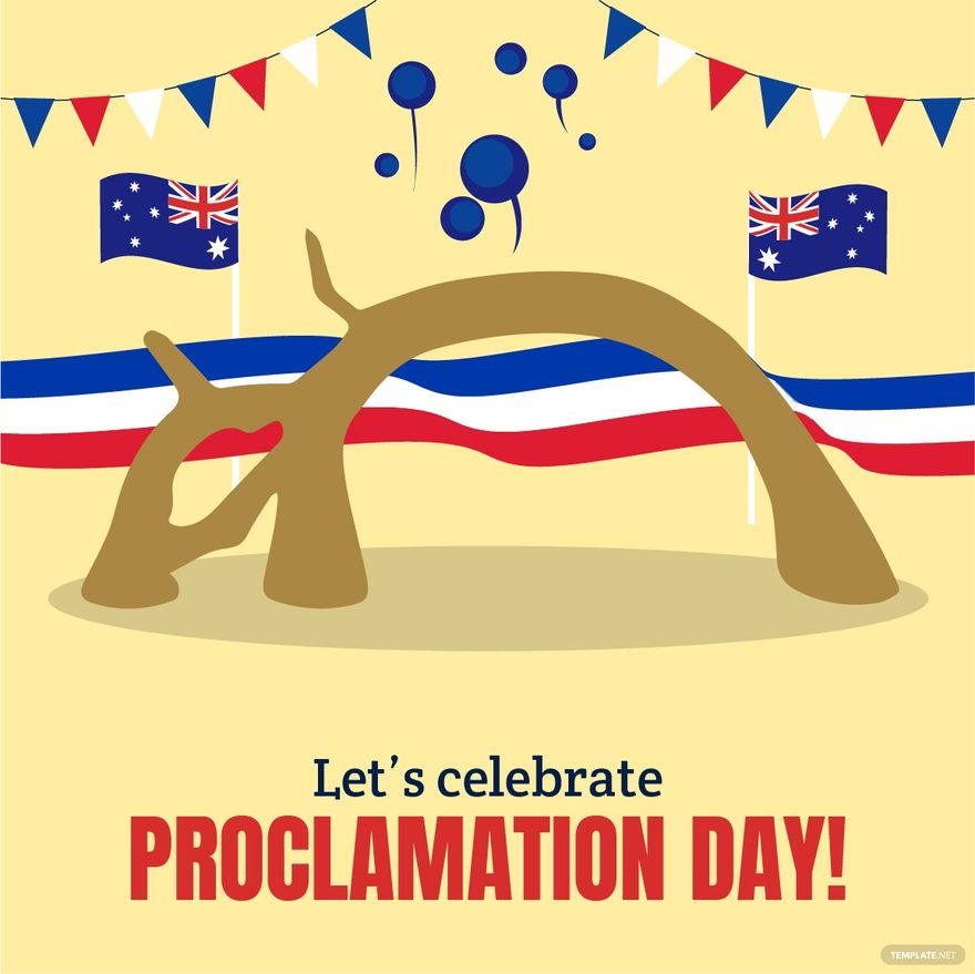 Proclamation Day Celebration Vector