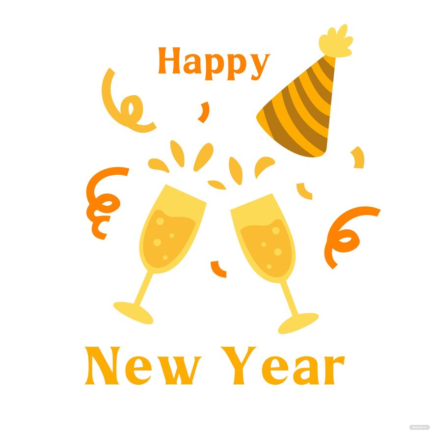 New Year's Eve Clipart in Illustrator, PSD, EPS, SVG, JPG, PNG