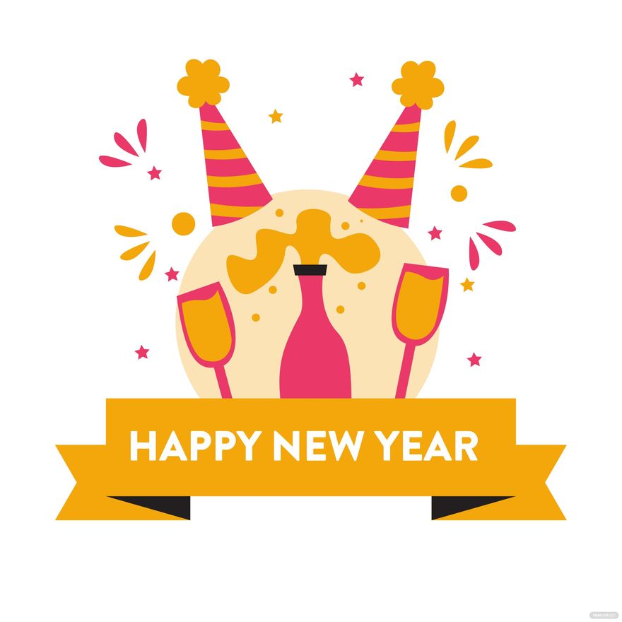 Free Transparent New Year's Day Clipart in Illustrator, PSD, EPS, SVG, JPG, PNG