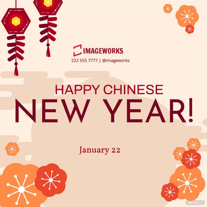 Chinese New Year Poster Vector in Illustrator, PSD, EPS, SVG, JPG, PNG