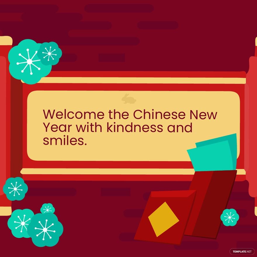Chinese New Year Greeting Card Vector