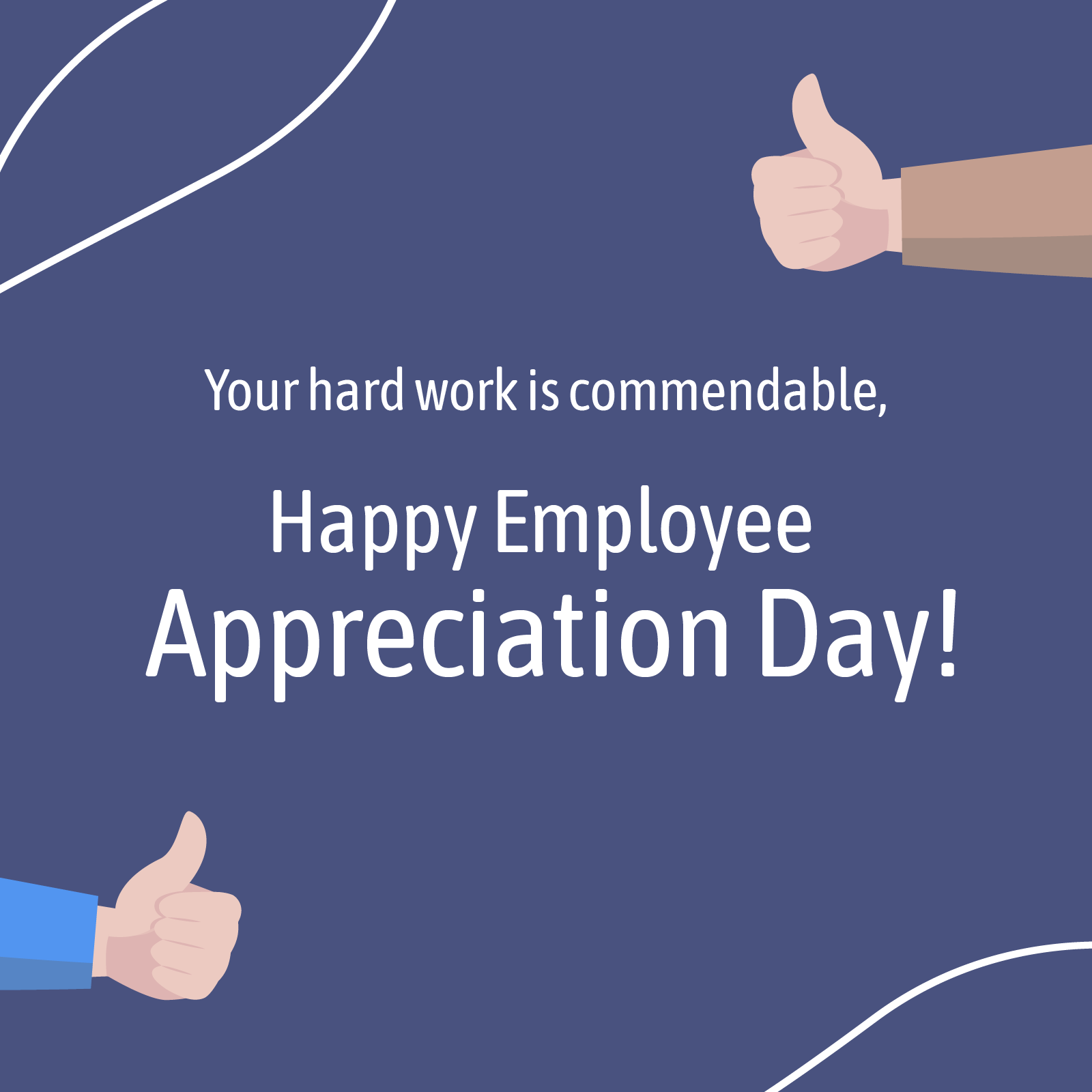 Free Employee Appreciation Day Wishes Vector
