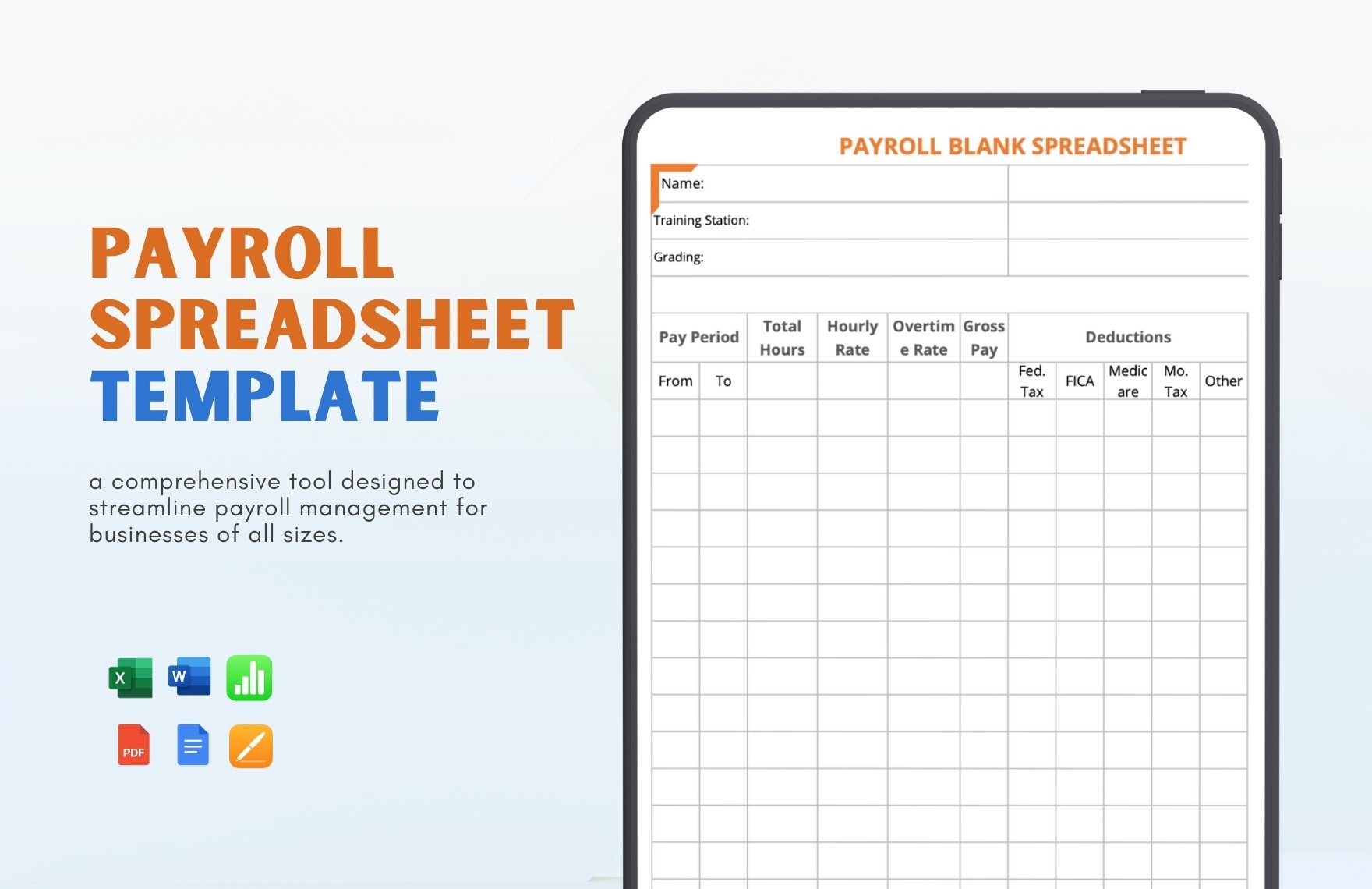 Payroll Accrual Spreadsheet Template in Word, Google Docs, Excel, Google Sheets, Apple Pages, Apple Numbers