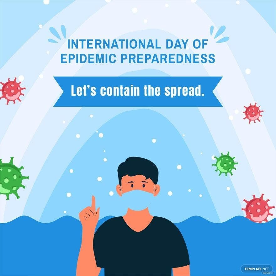 International Day of Epidemic Preparedness Flyer Vector