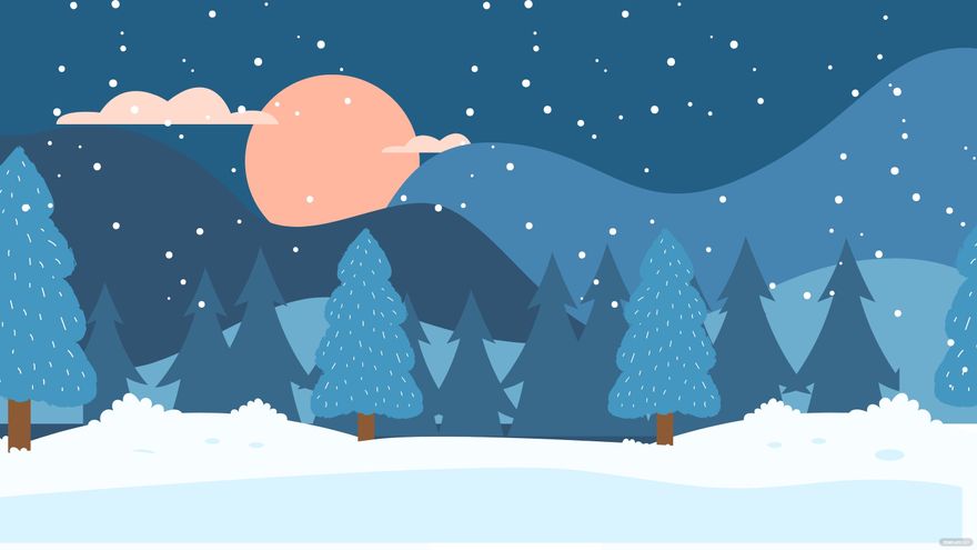 Free Vectors: Winter Backgrounds