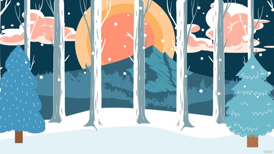 Winter Solstice Drawing Background