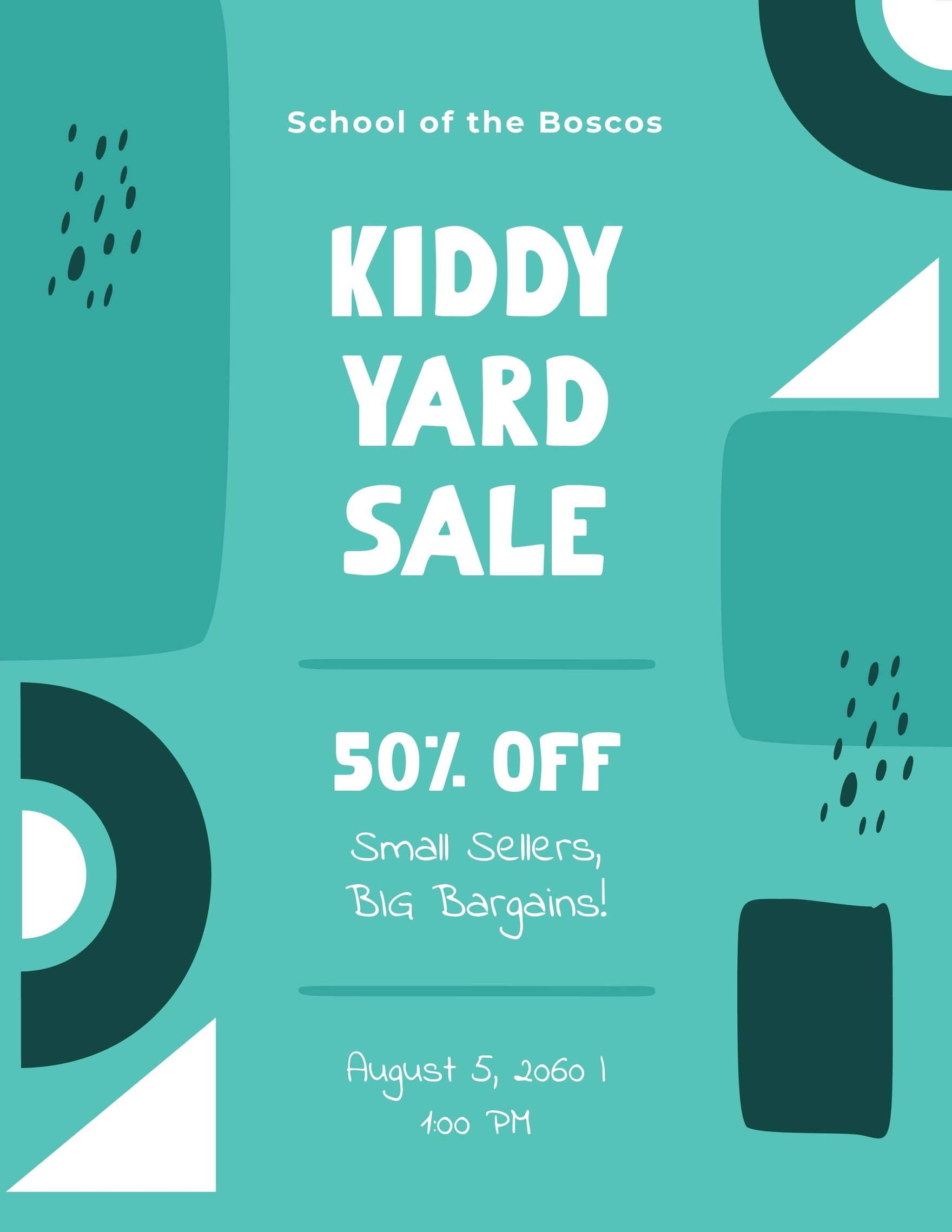 Creative Yard Sale Flyer Template