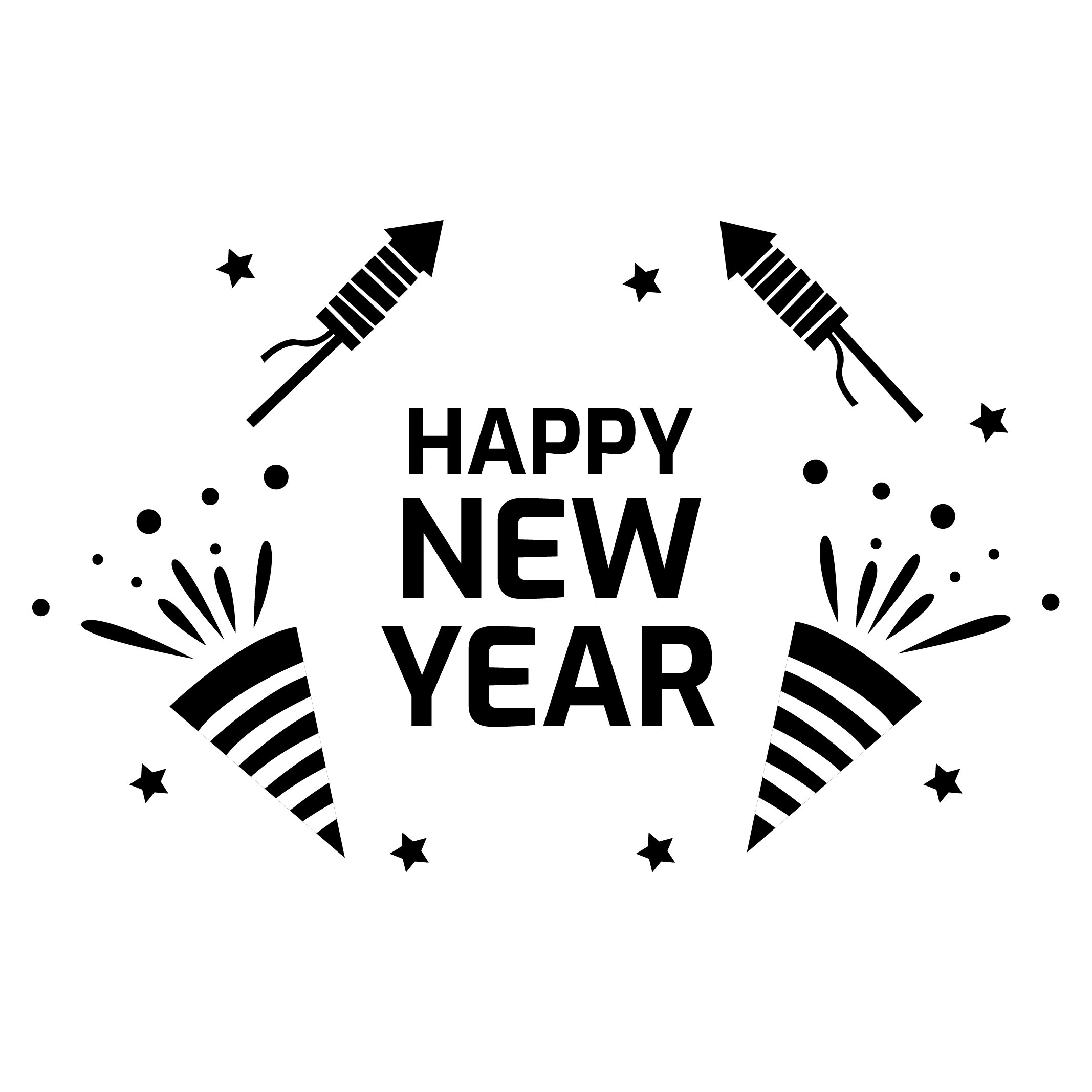 FREE New Year's Day Clipart Image Download in Illustrator,