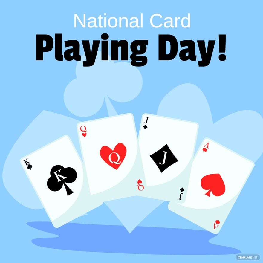 Happy National Card Playing Day Vector