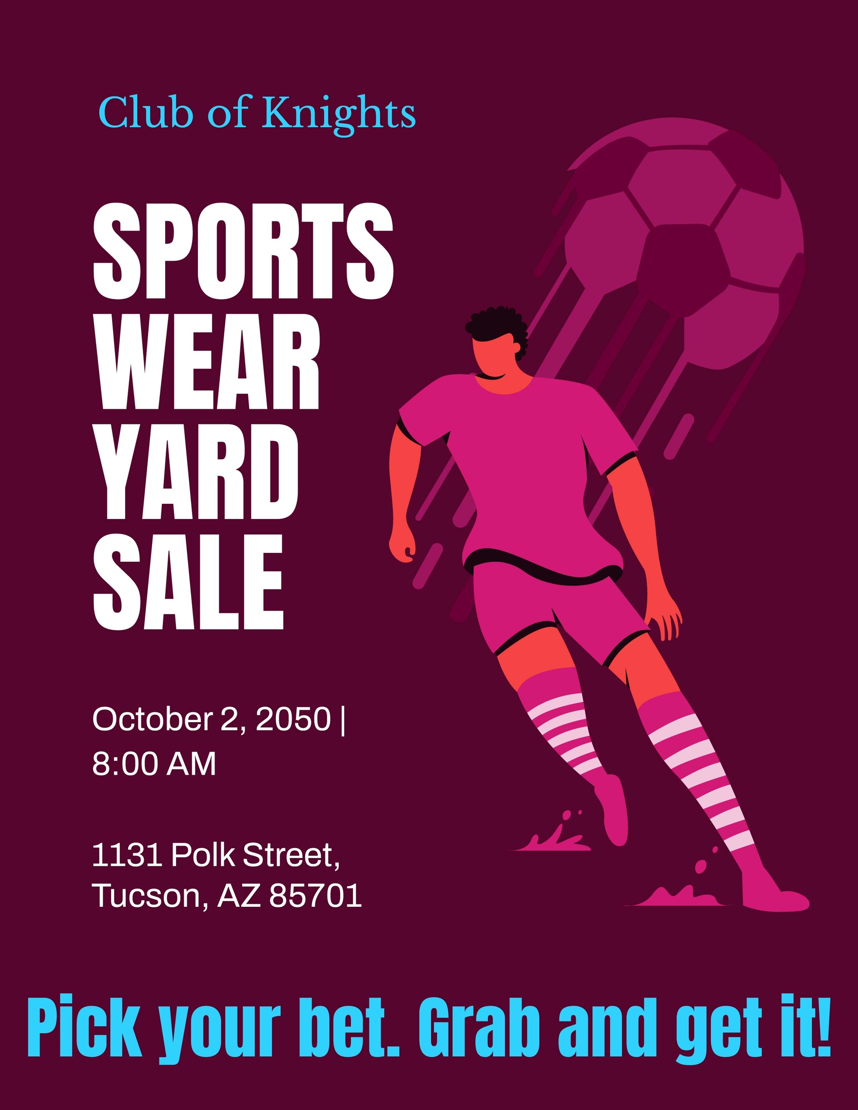 Sports Yard Sale Flyer Template