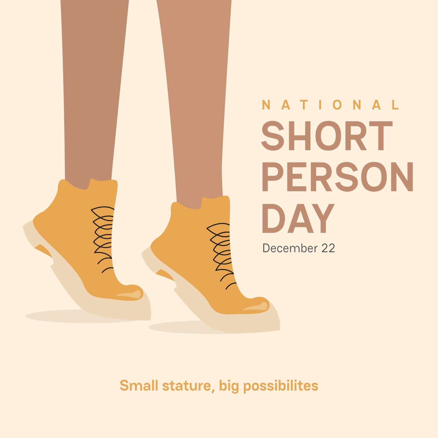 National Short Person Day Whatsapp Post